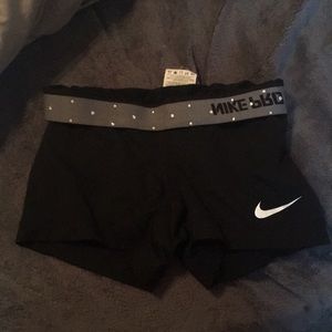 Nike pros with rhinestones